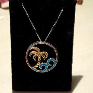 Swavarski Crystal Palmtree Necklace